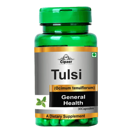 Cipzer Tulsi (30 Capsules): Holy Basil Immune Boost, Respiratory Health & Stress Adaptation
