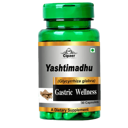 Cipzer Yashtimadhu (30 Capsules): Soothing Digestive Support, Respiratory Health & Immunity 