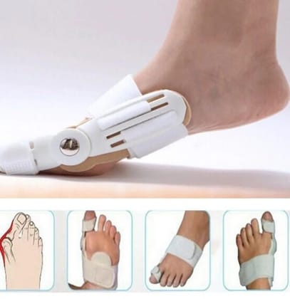 Bunion Splint & Bunion Valgus Corrector | Hallux Valgus Big Toe & Thumb Support | Pain Relief, Alignment Splint with Movable Pad, Spreader & Cushion | Adjustable Protective Cover for Men & Women