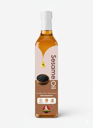 Nainaa Cold Pressed Sesame Oil (Marachekku Nallennai) | 100% Pure & Natural | Wood Pressed | Chemical-Free | 1L