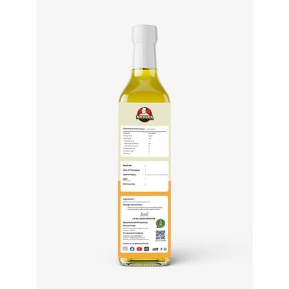 Nainaa Cold Pressed Groundnut Oil (Marachekku Kadalai Ennai) | 100% Pure & Natural | Wood Pressed | Chemical-Free | 1L