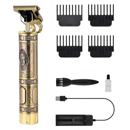 Hair Trimmer for Men Buddha Style – Professional Hair Clipper & Shaver | Adjustable Blade Precision Trimmer | Retro Oil Head Close Cut Machine for Beard, Hair, and Body Grooming | Durable & Comfortable Design