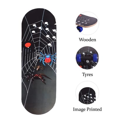 Wooden Skate Board Kids | Maple Wood Skateboard with for Kids | Wooden Skateboard for Boys & Girls