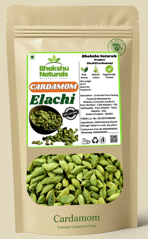 Premium Green Cardamom (Elachi) 50gm | High Aroma | Natural Whole Spices for Tea, Sweets & Cooking