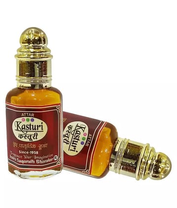 INDRA SUGANDH BHANDAR Attar For Men|Women Real Kasturi With Kasturi Days Combination 24 Hours Long Lasting Musky Fragrance 12ml Rollon Pack - Below 50ml/ Miniature