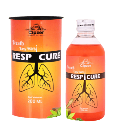 Cipzer Respicure Syrup (200ml): Ayurvedic Lung Detox, Immunity Booster & Cold Relief Formula