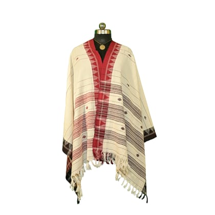 Authentic Kotpad Handloom Cotton Dupatta | Natural Aal Dyed Tribal Weave | Pure Cotton Dupatta with Traditional Motifs | Handwoven by Koraput Artisans – 2.5M