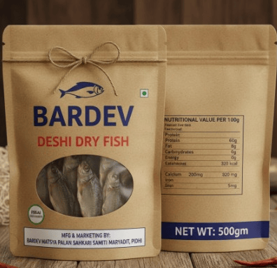 BARDEV Deshi Dry Fish 500gm - High Protein, FSSAI Approved