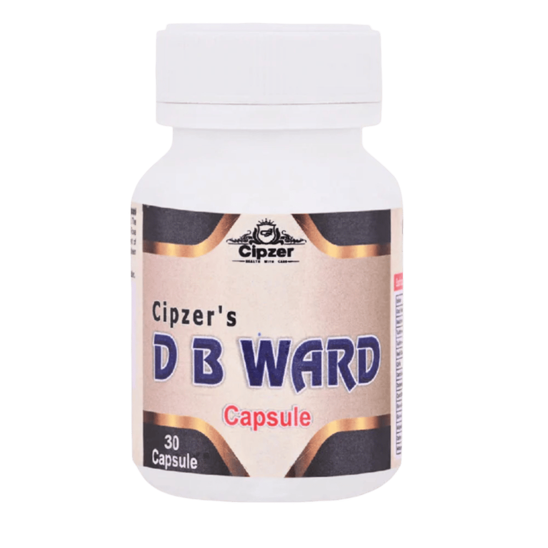 Cipzer D.B. Ward Capsule  (30 Capsules): Unani Formula for Liver Support, Digestion & Vitality