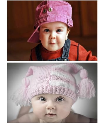 Asmi Collection Cute Happy Baby-set of 2 Vinyl Wall Poster Without Frame