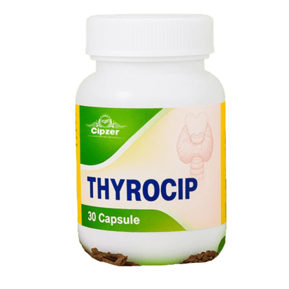 Cipzer Thyrocip (30 Capsules): Natural Support for Thyroid Balance and Metabolic Health 