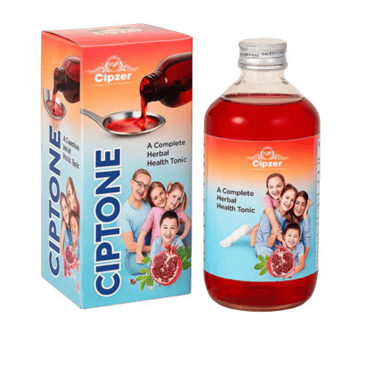 Cipzer Ciptone Syrup (200ml): Complete Liver Care, Digestive Tonic & Appetite Stimulant 