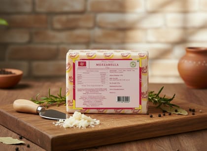 Mishti Gourmet Premium Artisanal Mozzarella Cheese 200G-0% preservatives