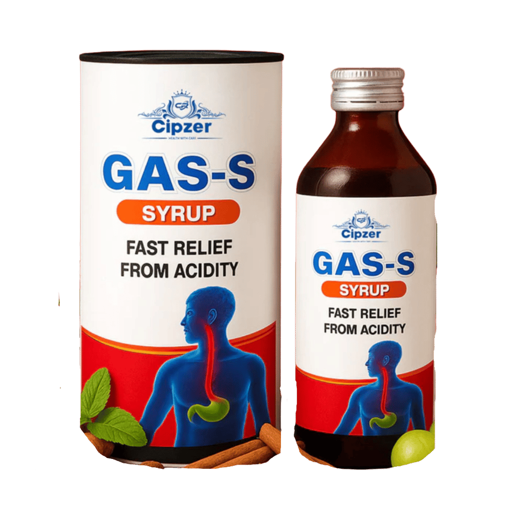 Cipzer Gas-S-Syrup: Fast-Acting Liquid Relief for Gas, Hyperacidity, & Bloating 