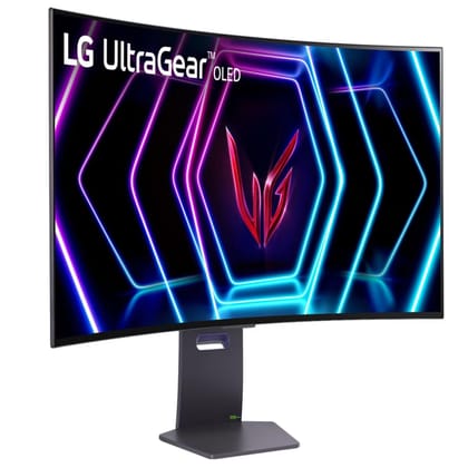  LG 39 inch 21:9 Ultragear™ OLED WQHD 800R Curved Gaming Monitor (3440 x 1440) 240Hz, 0.03ms, G-Sync Compatible, AMD FreeSync™, HDR™ True Black400, 1.5M:1 Contrast Ratio, Tilt,Height,Swivel, 39GS95QE 