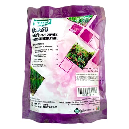 IFFCO Potassium Sulphate - 100% Water Soluble Fertilizer for Crop Growth