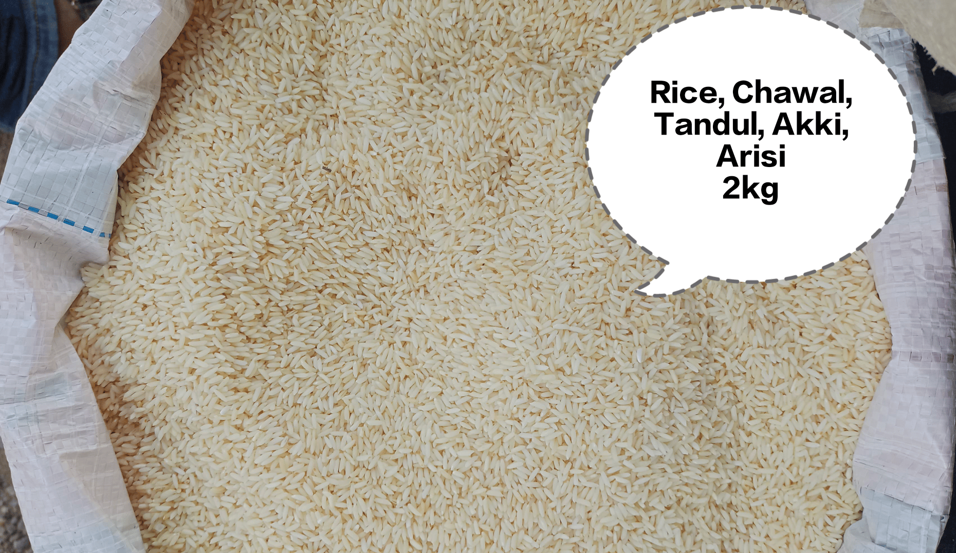 Rice, Chawal, Tandul, Akki, Arisi 2kg