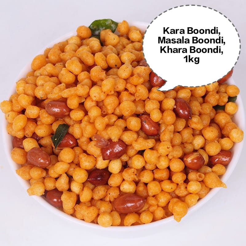Kara Boondi, Masala Boondi, Khara Boondi, Spicy Boondi, Tikha Boondi 1kg