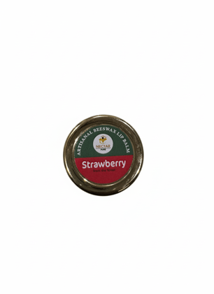 Artisanal, Handmade Beeswax Lip Balm - Strawberry 