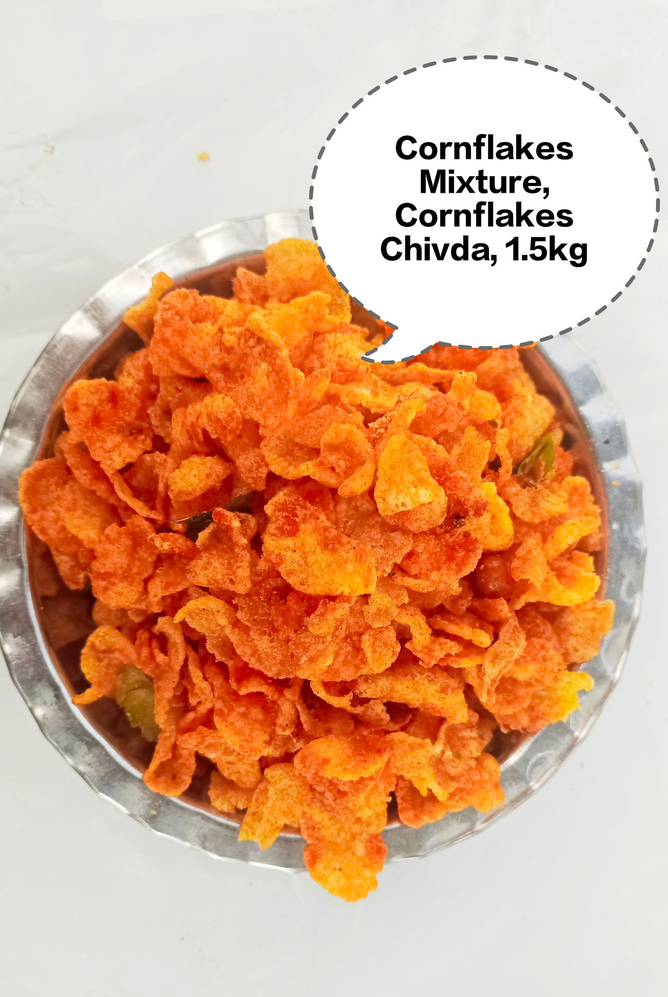 Cornflakes Mixture, Cornflakes Chivda, Masala Corn Mix, Makai Flakes Namkeen, Crispy Cornflakes Snack 1.5kg