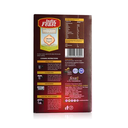 Indiafeast Original Basmati Rice | 1kg | Long Grain