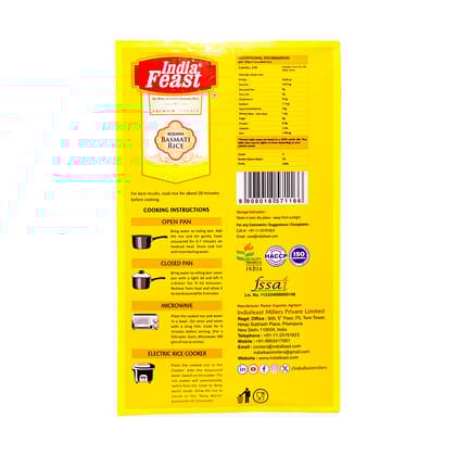 Indiafeast Rozana Basmati Rice | 1kg | Long Grain