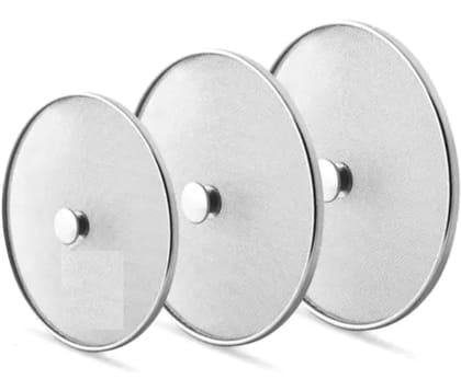 Mii Art Stainless Steel Net Cover Jali – Pack of 3 (Milk Net Lids/Tope/Chiba) – Suitable for Pots, Pans, Kadhai & Bowls – Strong Handle, Multipurpose Lid