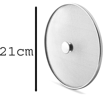 Mii Art Stainless Steel Net Cover Jali – Pack of 3 (Milk Net Lids/Tope/Chiba) – Suitable for Pots, Pans, Kadhai & Bowls – Strong Handle, Multipurpose Lid