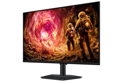  Samsung 32" Odyssey G5 Fast IPS Gaming Monitor|QHD 2560 x 1440|180 Hz|1ms|300nits|HDR10|AMD FreeSync|G-Sync|Ports-DP,HDMI,Headphone|Height-Tilt-Swivel-Pivot Adjustable Stand|LS32FG502EWXXL|Black 