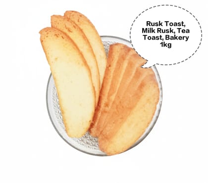 Rusk Toast, Milk Rusk, Tea Toast, Bakery Rusk, Crispy Toast Biscuits 1kg