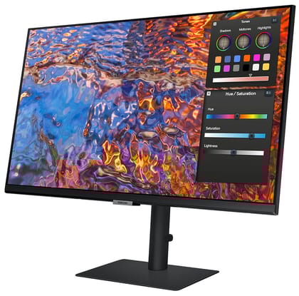  Samsung 27"(68.6cm) 4K Viewfinity Monitor|IPS|UHD 3840 x 2160|Type-C 90W|LAN Port|HDR 400|DCI-P3 98%|Pantone Validation|400 nits||PBP|PIP|Matte Display|Height-Tilt-Pivot Stand|LS27B800PXWXXL|Black 