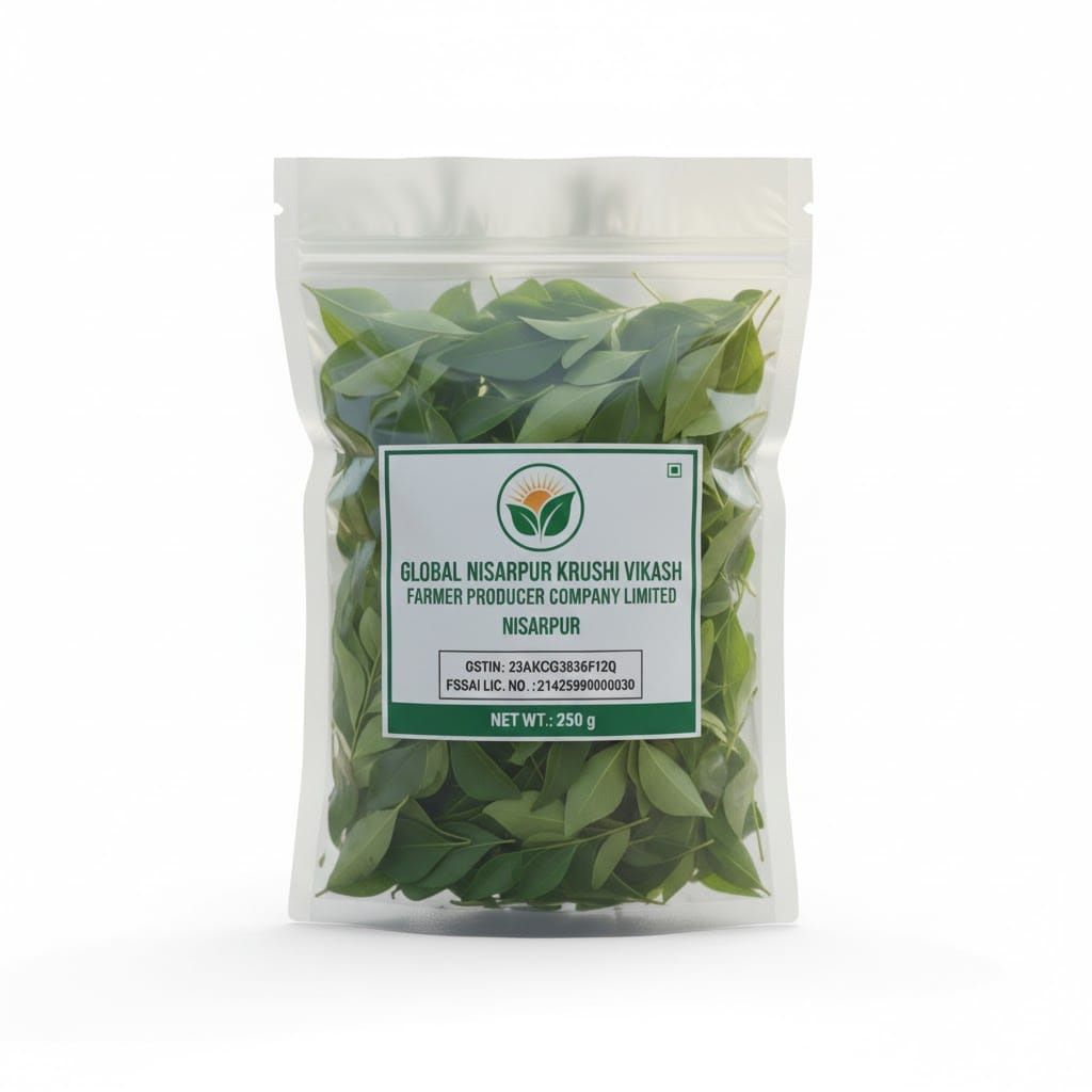 Fresh Curry Leaves - 250g Pack by Global Nisarpur Krushi Vikash