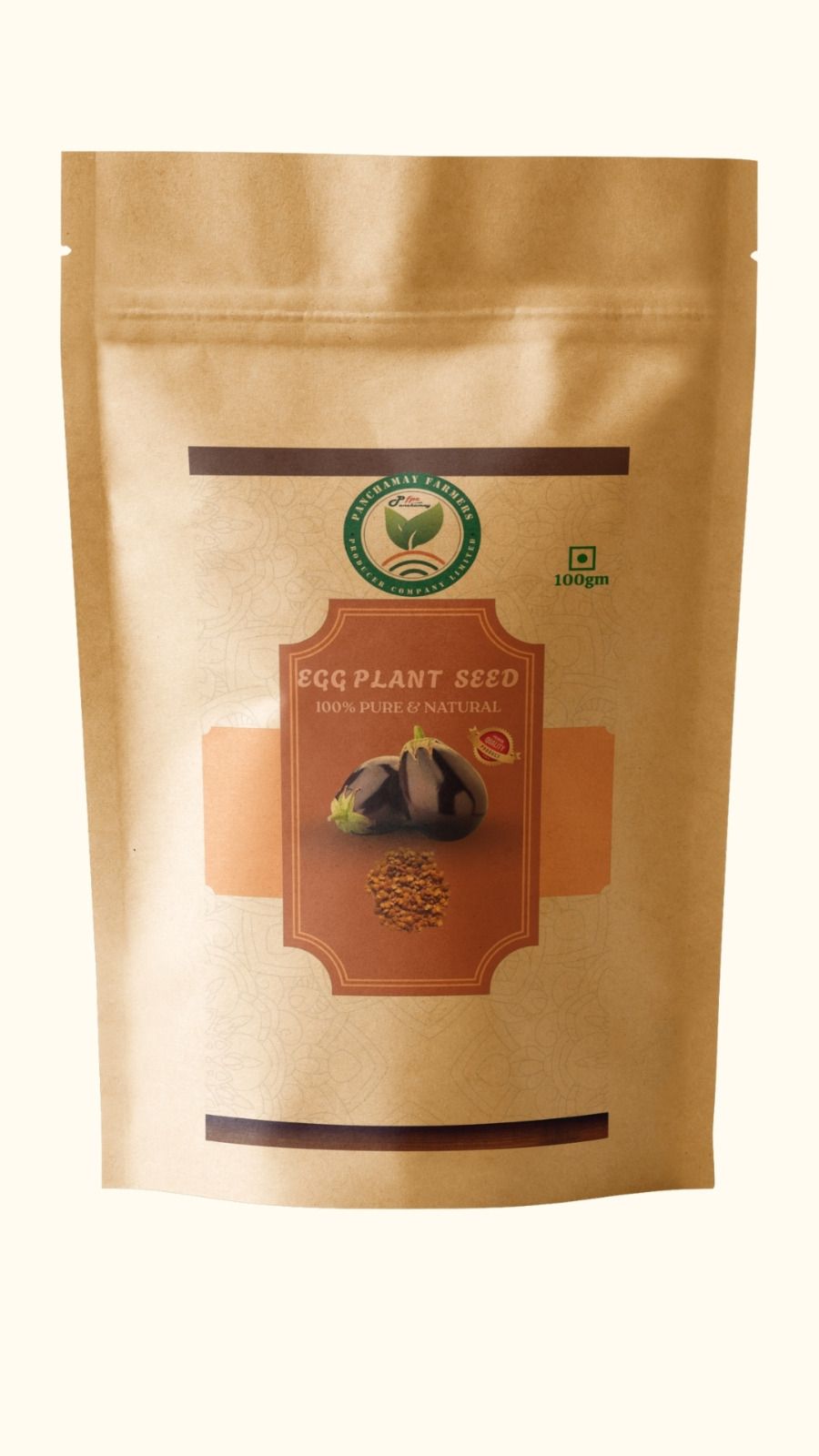 Panchamay Farmers Eggplant Seeds - 100% Pure & Natural, 100gm