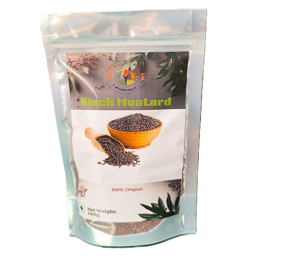 Ramnagar 100% Original Black Mustard Seeds - 100g Pouch