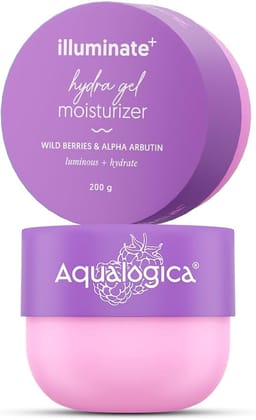 Illuminate + Hydra Gel Moisturizer, Wild Berries - 200 g Each (Set Of 2 )