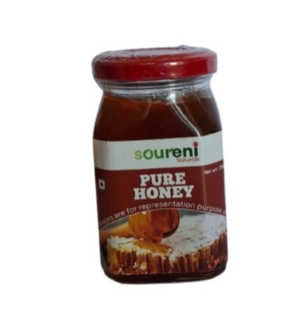 Soureni Naturals Pure Honey - Natural & Wholesome Sweetener, 250g Jar