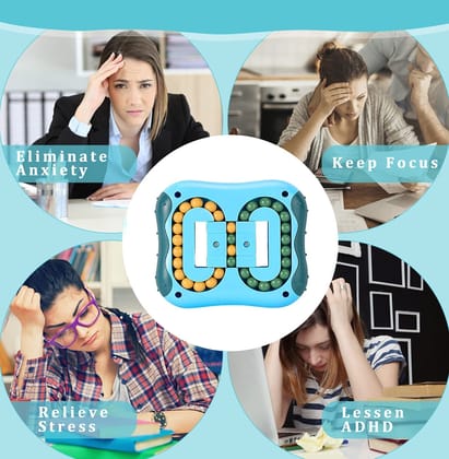 Magic Bean Cube Toys Rotating Decompression Square Small Beads Magic Cube Ball Game Creative Toys