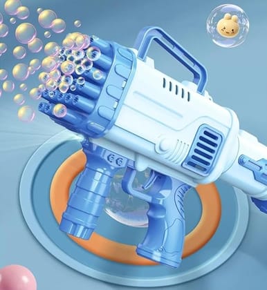 VGRASSP 32 Holes Bubble Maker Gatling Bubble Gun Machine Toy for Kids with Bubble Solution Indoor and Outdoor