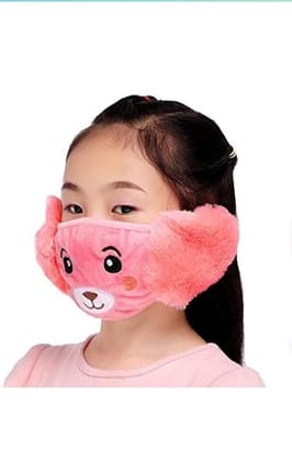 Kids Girl's and Boys' Warm Winter Face Mask with Plush Ear Muffs Covers (3 Years to 10 Years) for Autumn Winter Kids Girl's and Boys' Warm Winter Face Mask with Plush Ear Muffs Covers (3 Years to 10 Years) for Autumn Winter