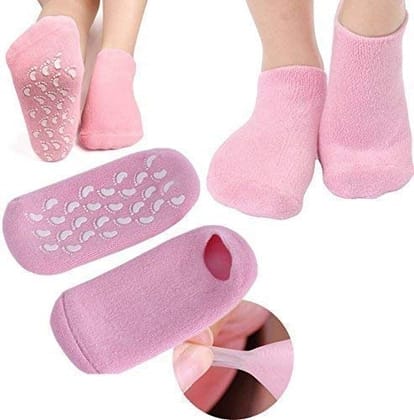 Socks Soft Socks for Repairing Softening Dry Cracked Feet Comfortable-PACK OF 2