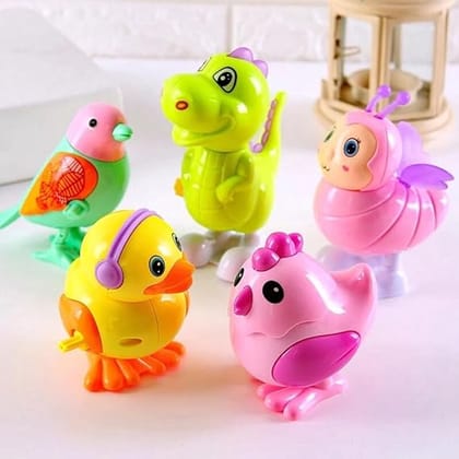 SUPER TOY 3 PEC Jumping Bird Animals Key Operated Wind Up Toys for Toddler Kids