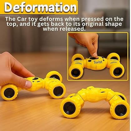 GRAPHENE Pull Back Friction Powered Monster Car Truck Telescopic DTX Toy Car for Kids
