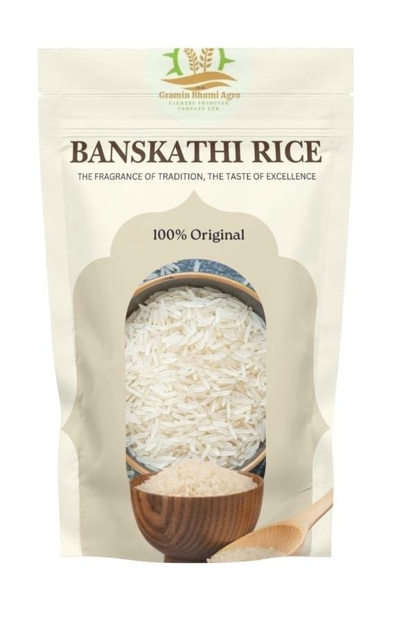 Gramin Bhumi Agro Banskathi Rice - 100% Original, Traditional Fragrance