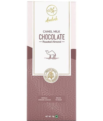 Aadvik Camel Milk Chocolate Roasted Almonds Milk Chocolate 70 g