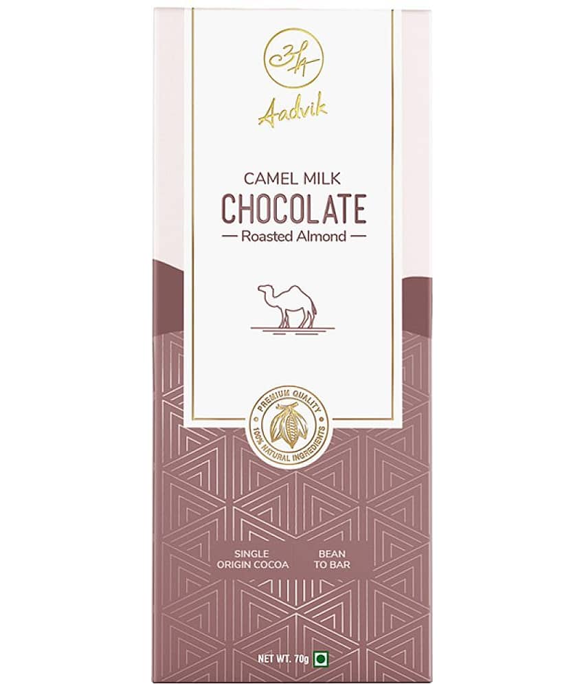 Aadvik Camel Milk Chocolate Roasted Almonds Milk Chocolate 70 g