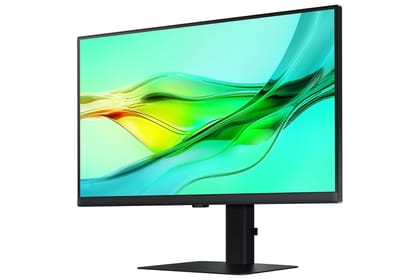  Samsung 24"(60.45cm) 2K ViewFinity S6 Monitor|QHD 2560 X 1440|IPS|Type-C 90W|SRGB 99%|LAN Port|KVM Switch|350nits|Daisy Chain|PIP|PBP|HDR10|Easy Setup Stand|HAS Pivot Adjustable|LS24D604UAWXXL|Black 