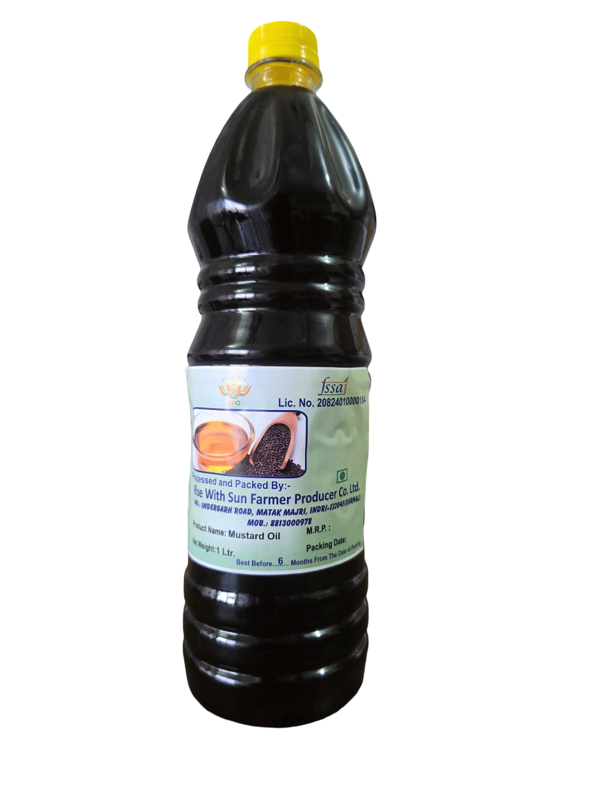 Kachi Ghani Mustard Oil. 100% Pure