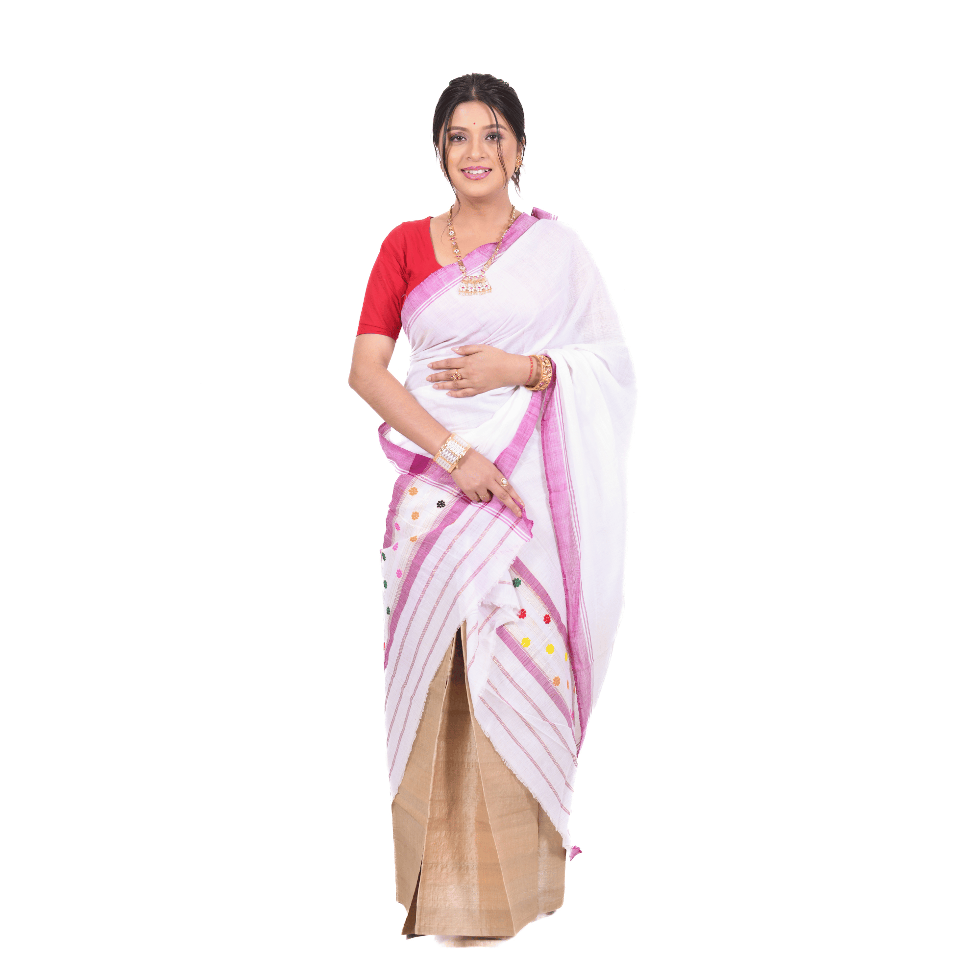 Cotton Sador | Traditional Assamese Handloom Sador