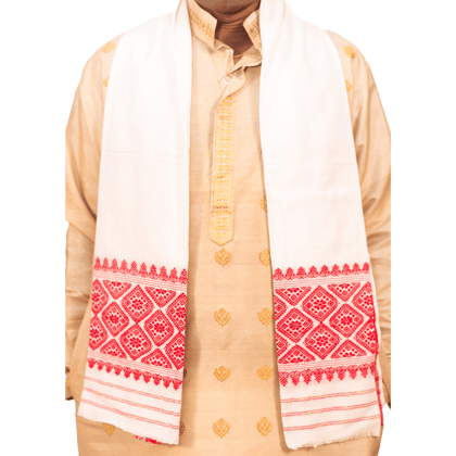 Cotton Gamusa | Traditional Assamese Ceremonial