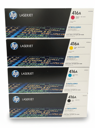 HP 416A Color Toner Cartridge Set of 4 CF410A, CF411A, CF412A, CF413A for HP Color LaserJet Pro M454 / M479 Series Printers